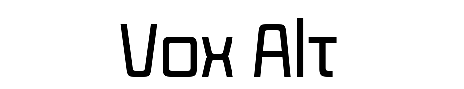 Vox Alt Yazı tipi ücretsiz indir